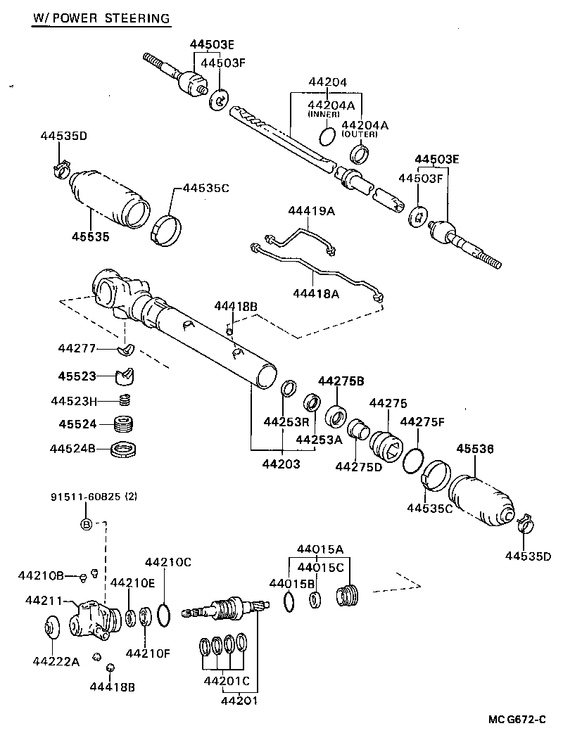 44201-28090 VALVE SUB-ASSY, POWER STEERING CONTROL product image