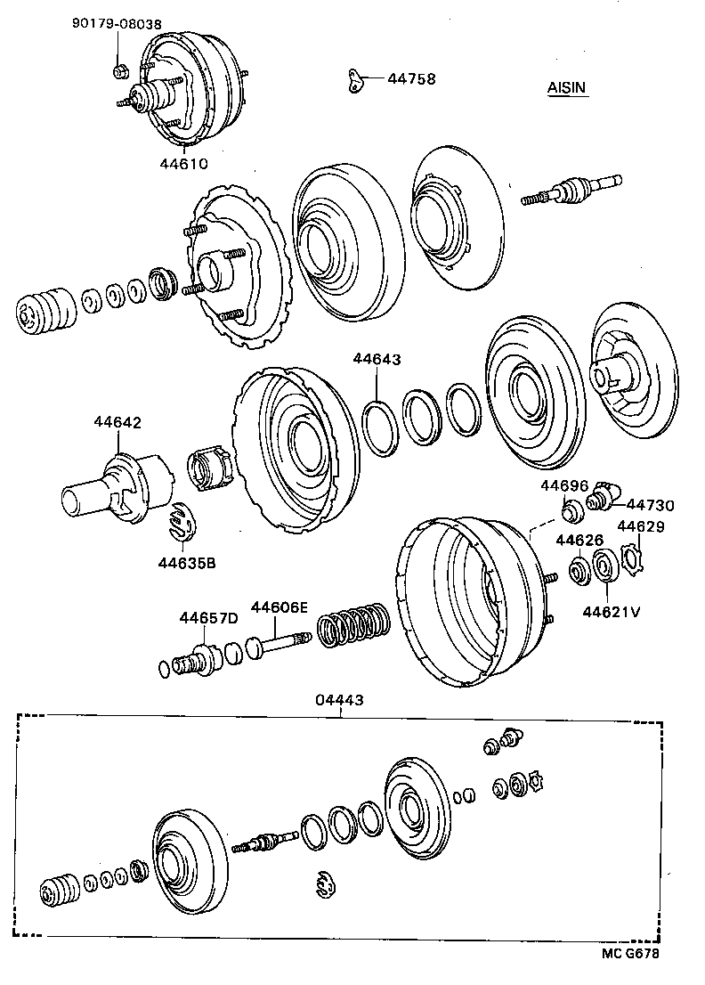 44610-28620 BOOSTER ASSY, BRAKE product image