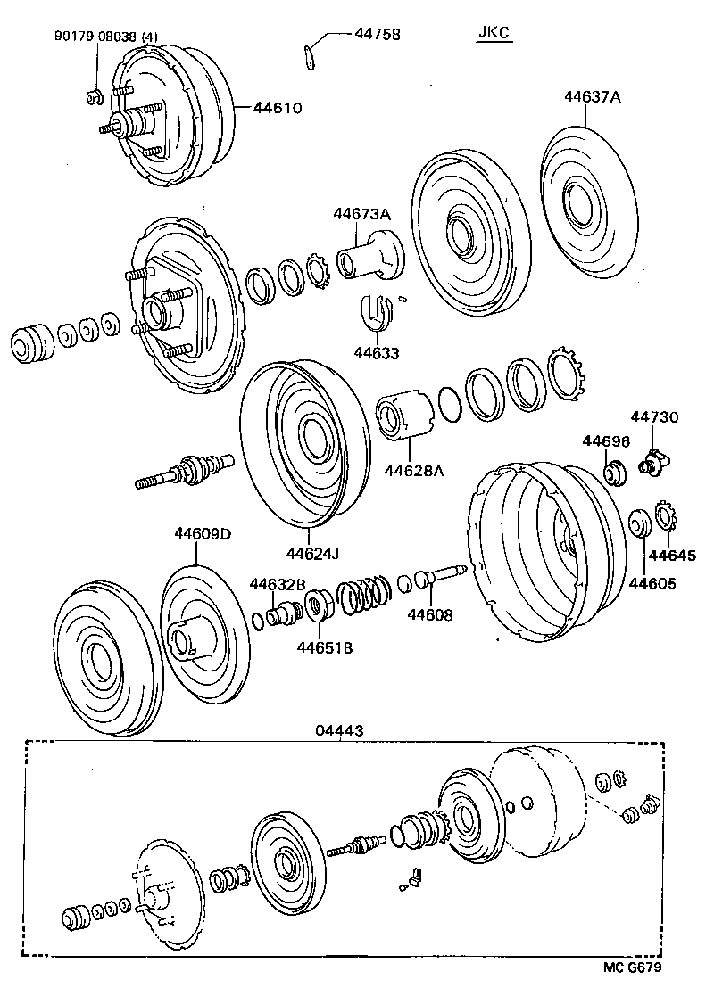 44610-28620 BOOSTER ASSY, BRAKE product image