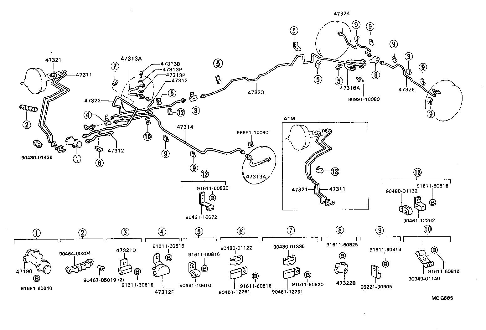 47190-28060 VALVE ASSY, PROPORTIONING & BY-PASS product image