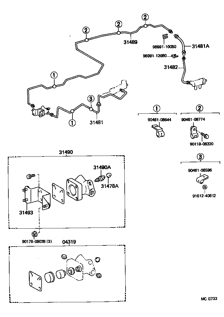 31489-28130 TUBE, TUBE CONNECTOR TO FLEXIBLE HOSE product image