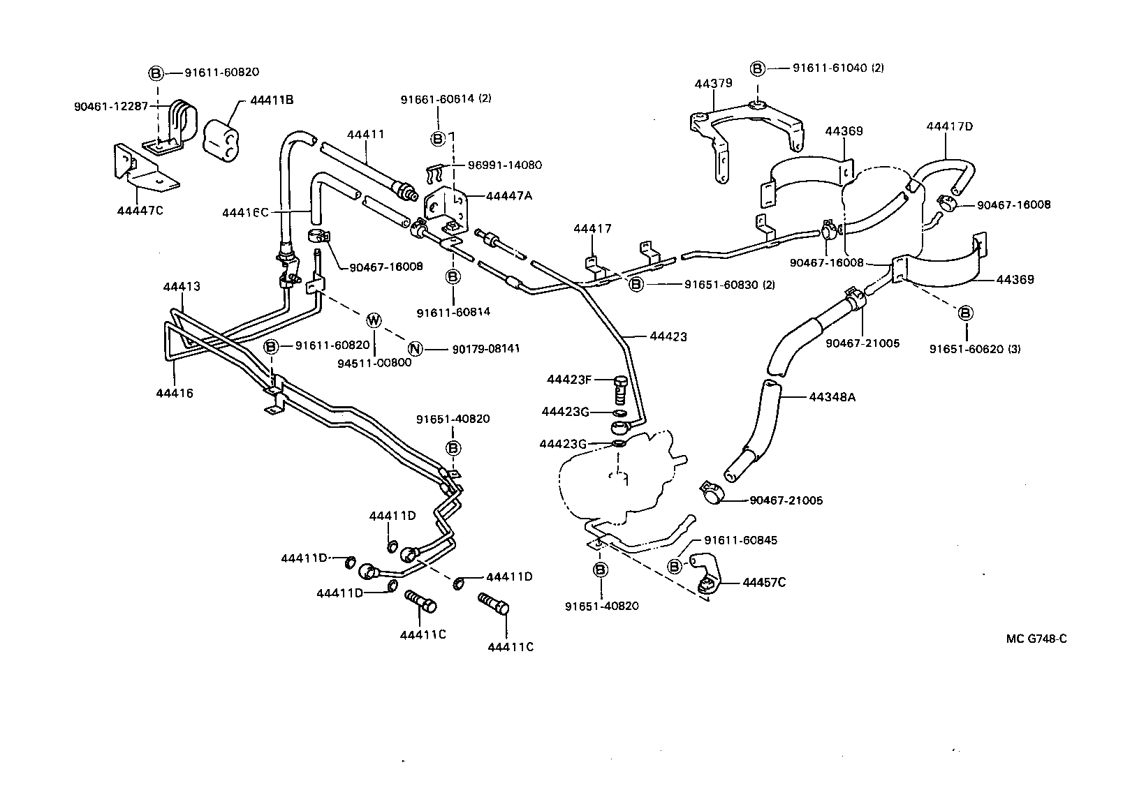 44410-36022 TUBE ASSY, PRESSURE FEED product image