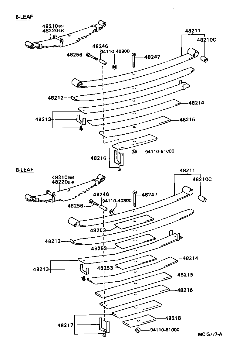 48247-3B490 BOLT, REAR SPRING, CENTER product image
