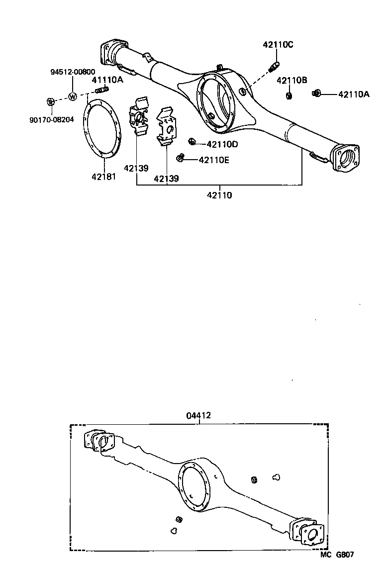 41201-80004 FINAL GEAR KIT, DIFFERENTIAL, REAR product image