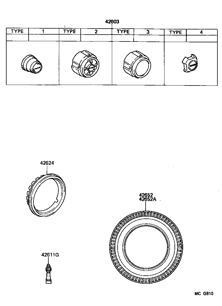42611-14271-03 WHEEL, DISC (FOR SPARE) product image