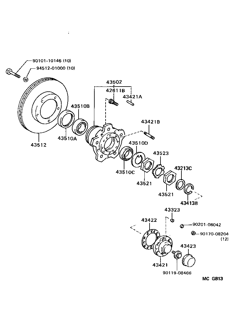 43422-60030 GASKET, FRONT AXLE OUTER SHAFT FLANGE product image