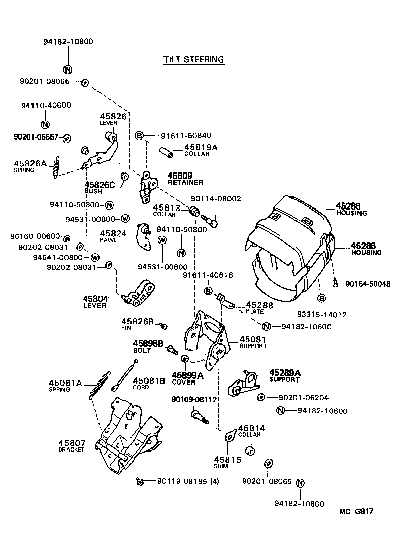 45220-28110 SHAFT ASSY, STEERING INTERMEDIATE product image