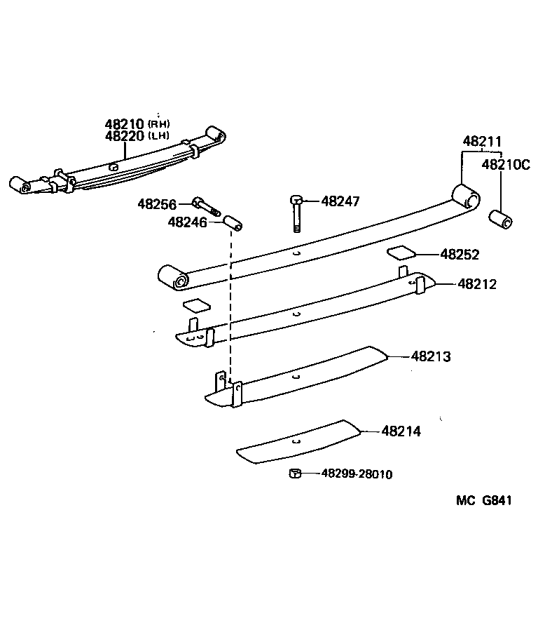 90117-14043 BOLT, U(FOR REAR SPRING) product image