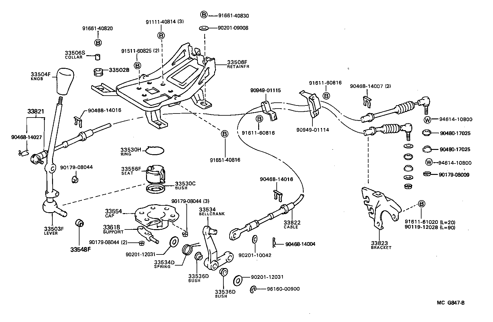 33501-28120 LEVER SUB-ASSY, SHIFT(FOR FLOOR SHIFT) product image