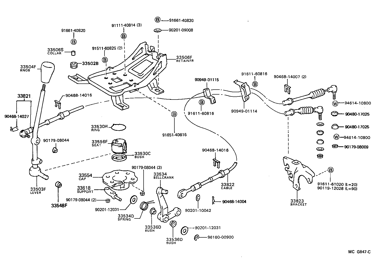 Toyota 33055-28040 LEVER SUB-ASSY, SHIFT(FOR FLOOR SHIFT)