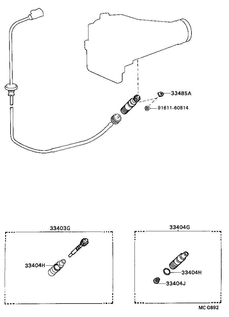 33482-29105 GEAR SUB-ASSY, SPEEDOMETER DRIVEN (ATM) product image