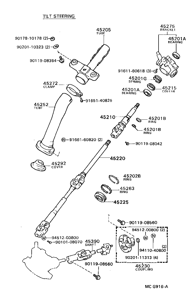 45287-28060-03 COVER, STEERING COLUMN product image