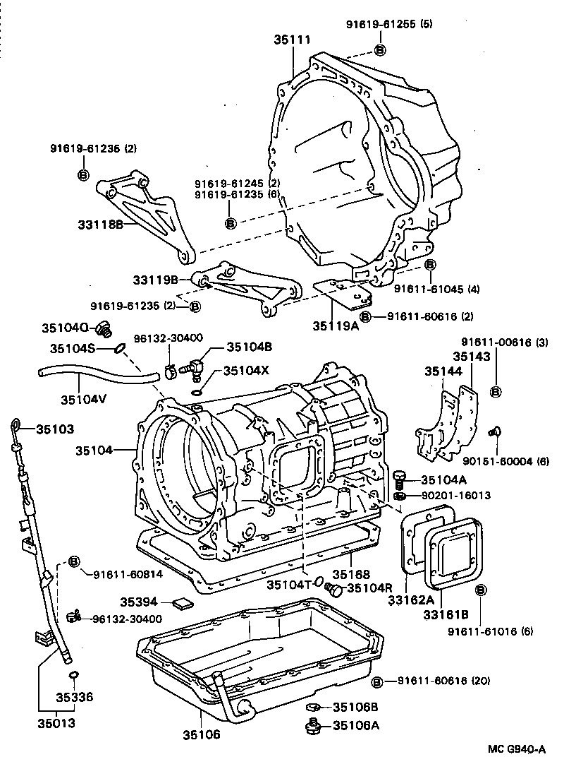 35013-36040 TUBE SUB-ASSY, TRANSMISSION OIL FILLER product image