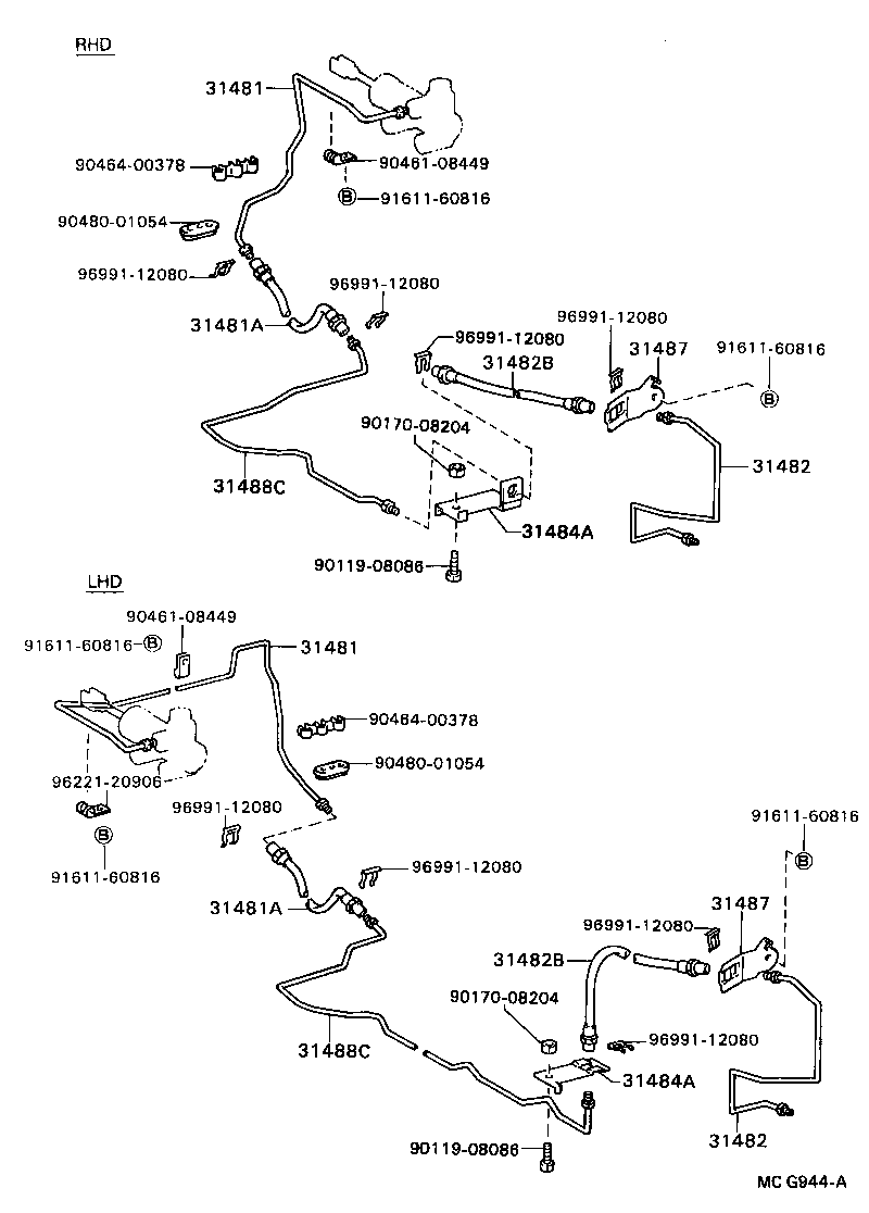 31481-36281 TUBE, CLUTCH MASTER CYLINDER TO FLEXIBLE HOSE product image