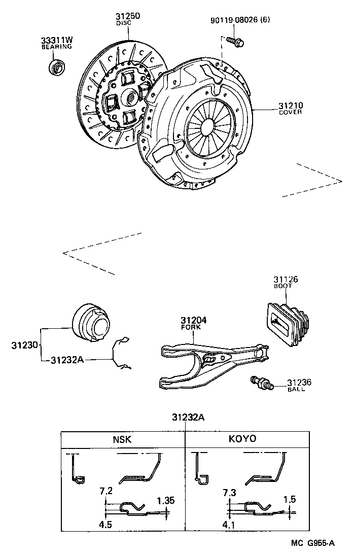 31250-20115 DISC ASSY, CLUTCH product image