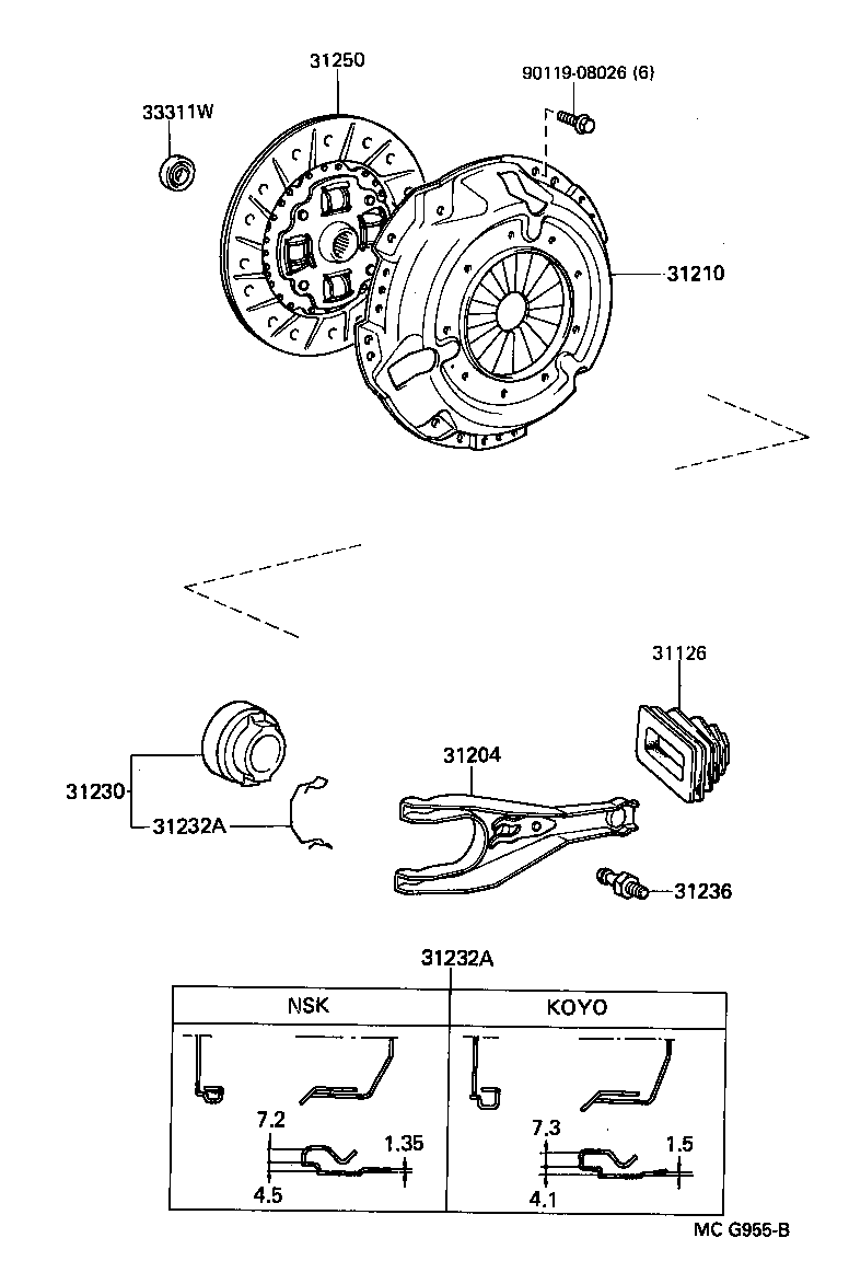 31250-28141 DISC ASSY, CLUTCH product image