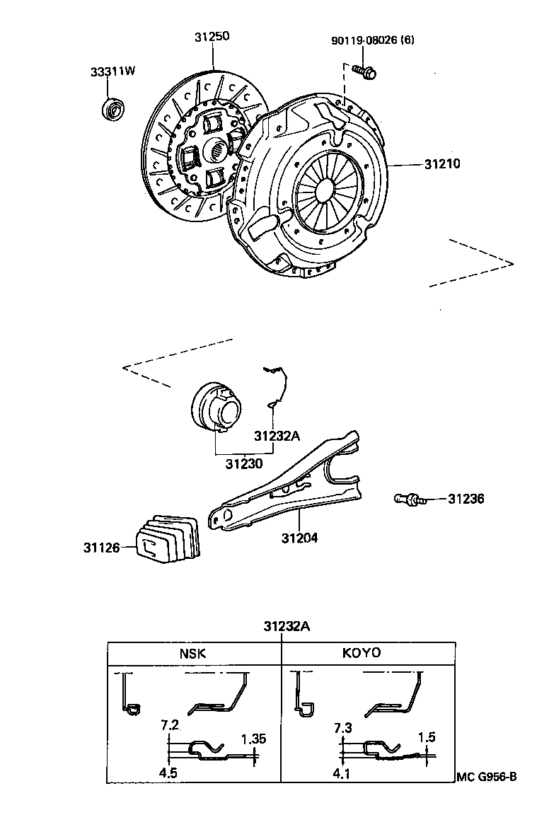 31250-28141 DISC ASSY, CLUTCH product image