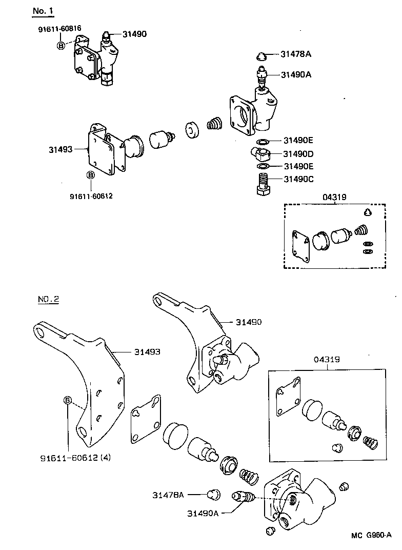 31482-28070 TUBE, CLUTCH RELEASE CYLINDER TO ACCUMULATOR product image