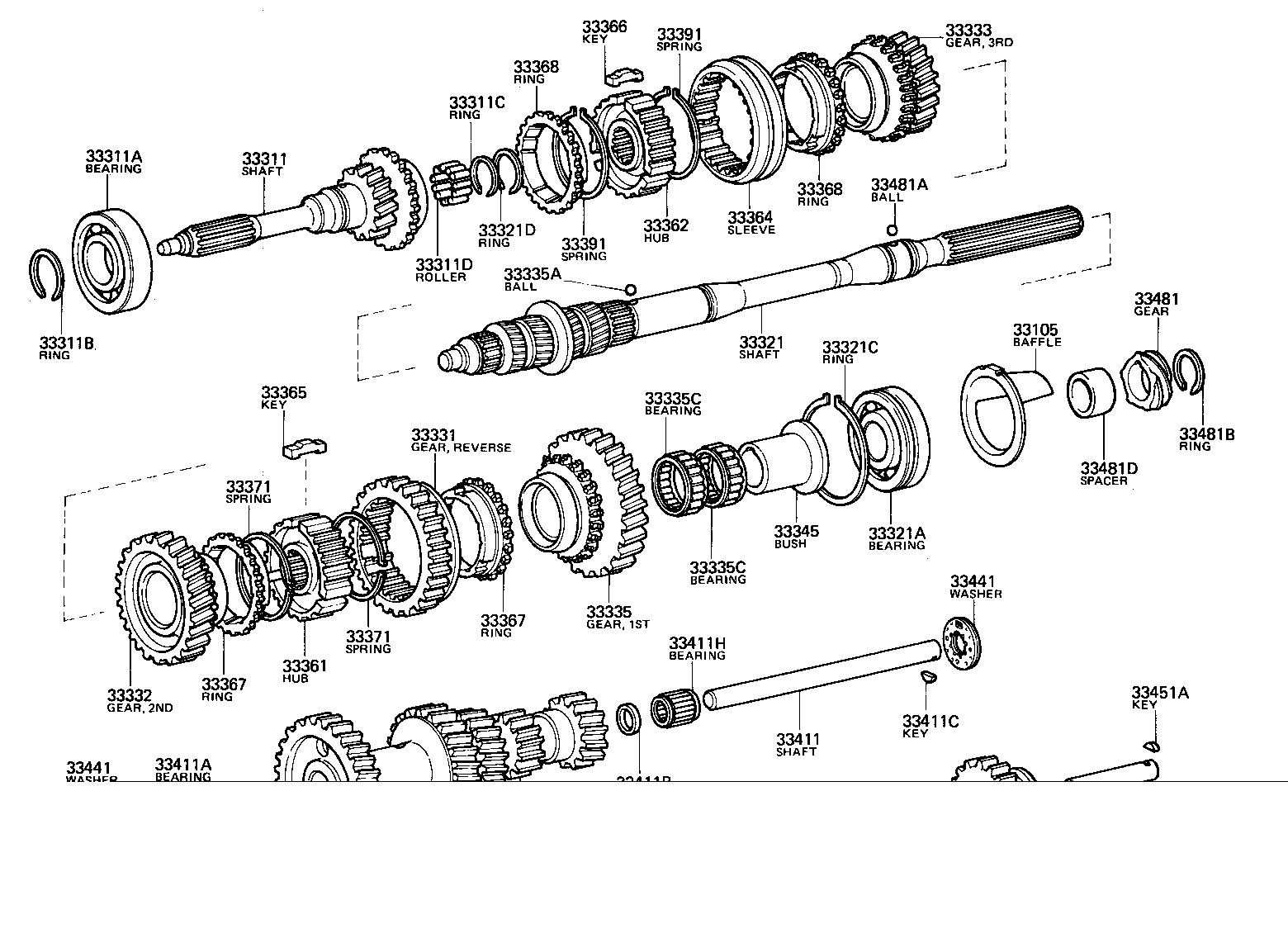 33362-35040 HUB, TRANSMISSION CLUTCH, NO.2 product image