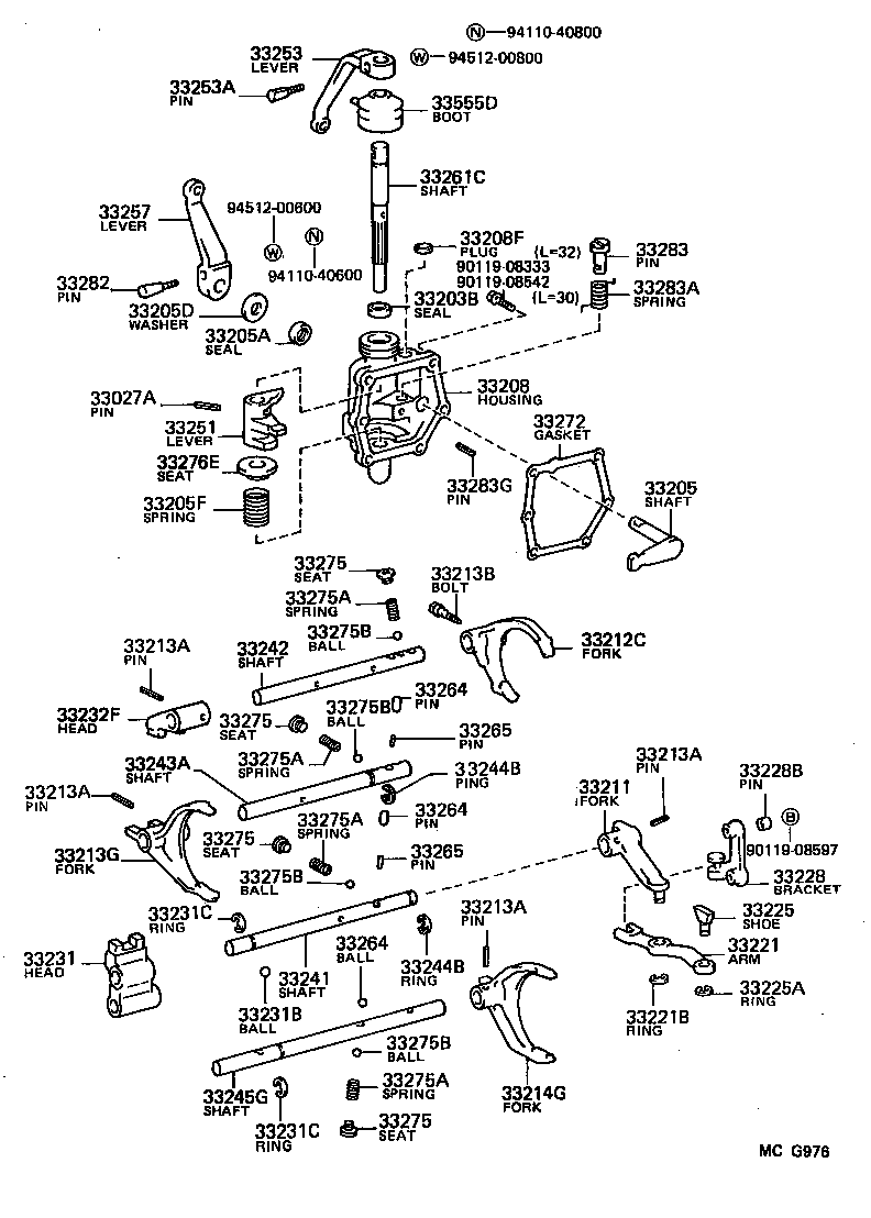 33251-28012 LEVER, SHIFT & SELECT product image