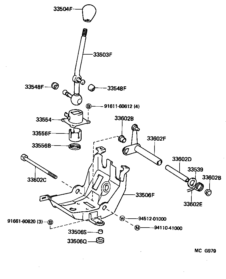 33822-27110 CABLE TRANSMISSION CONTROL SELECT (FOR FLOOR SHIFT) product image