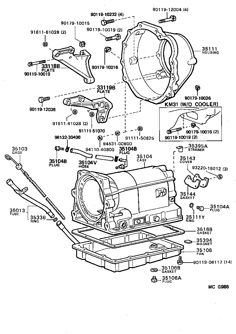 35013-27060 TUBE SUB-ASSY, TRANSMISSION OIL FILLER product image