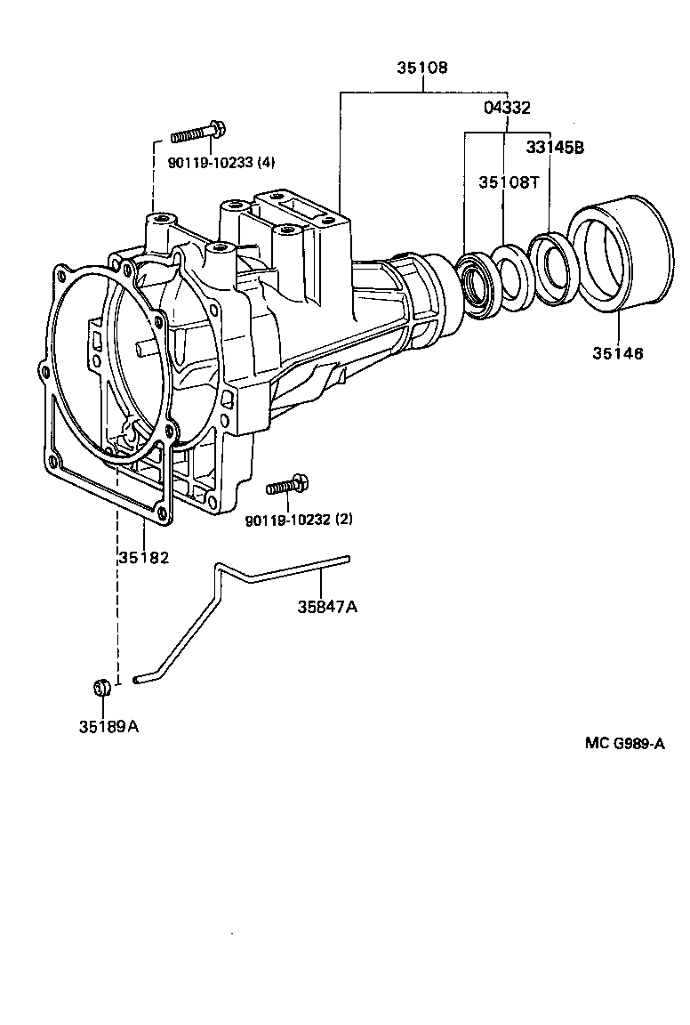 35108-27011 HOUSING SUB-ASSY, EXTENSION (ATM) product image