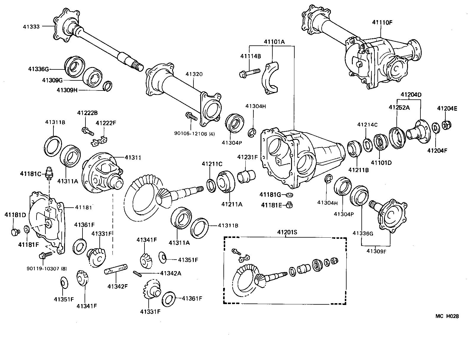 41320-28011 TUBE ASSY, FRONT DIFFERENTIAL product image