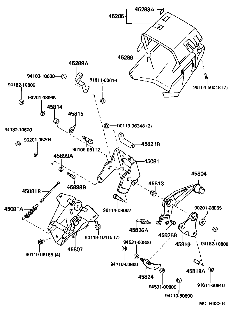 45286-27181-06 COVER, STEERING COLUMN product image