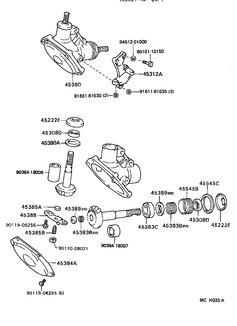 45280-27160 BRACKET, STEERING COLUMN, UPPER product image