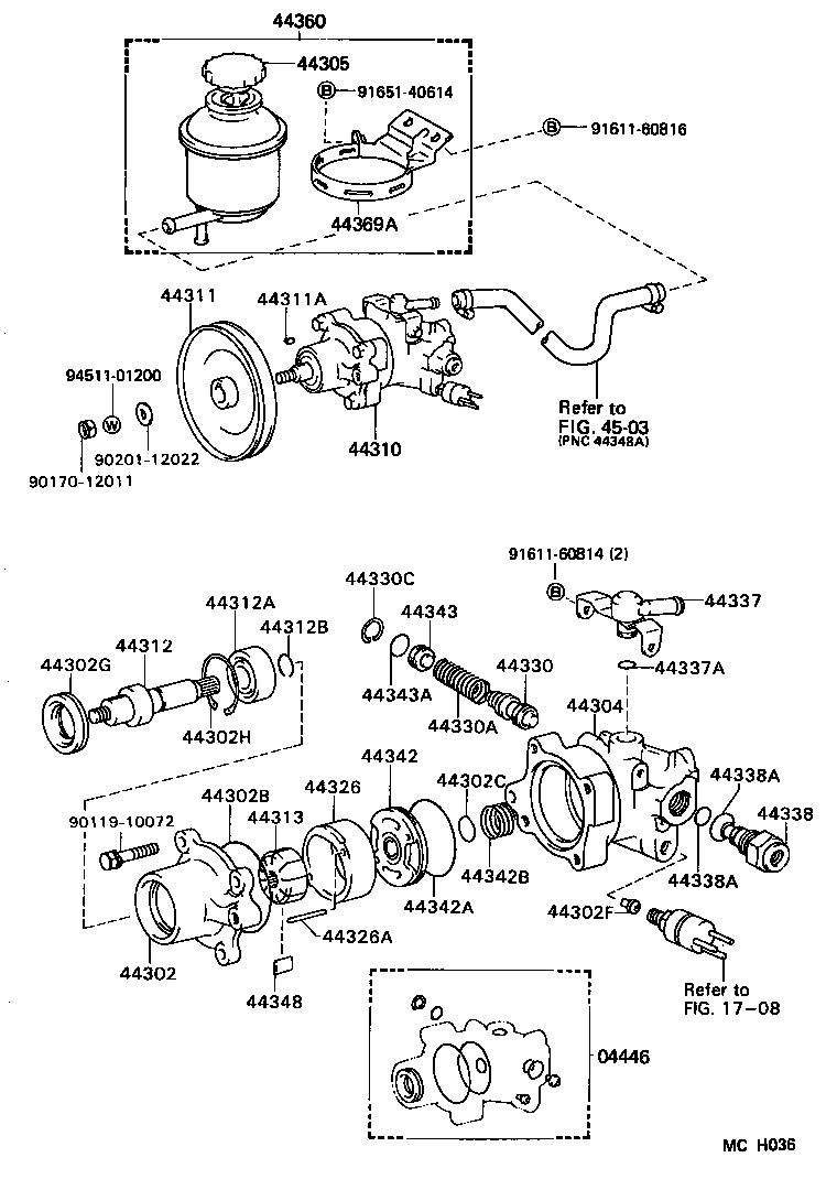 44360-27060 RESERVOIR ASSY, VANE PUMP OIL product image