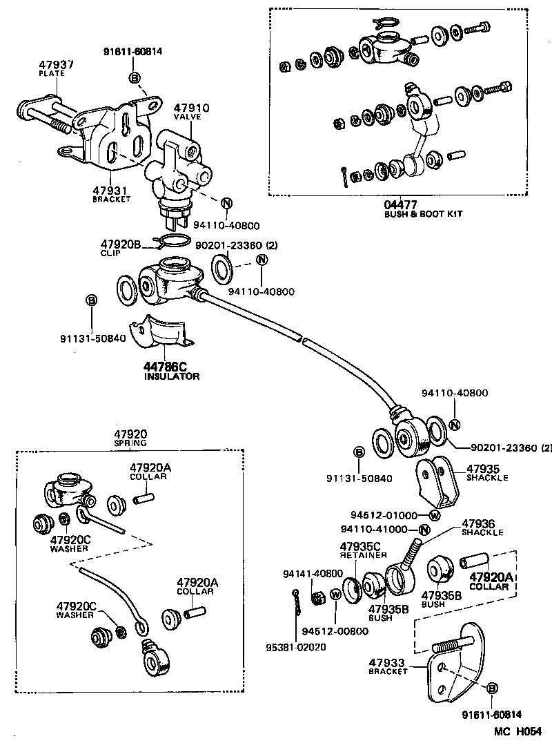 47316-27140 TUBE, FRONT BRAKE, NO.6 product image