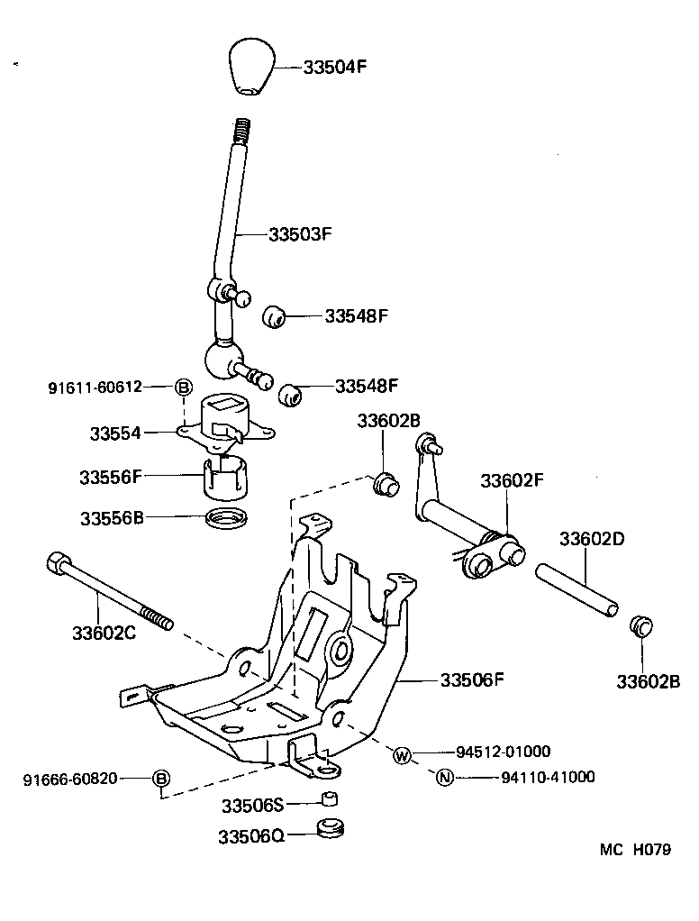 33822-27110 CABLE TRANSMISSION CONTROL SELECT (FOR FLOOR SHIFT) product image