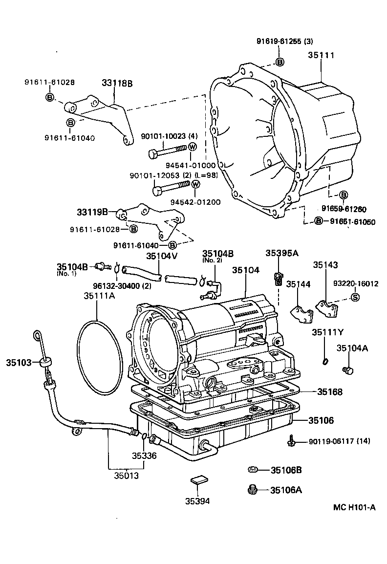 35106-27011 PAN SUB-ASSY, AUTOMATIC TRANSMISSION OIL product image