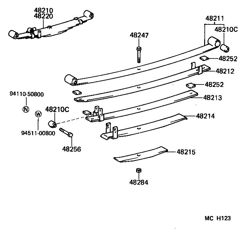 48231-27140 SPRING, COIL, REAR product image