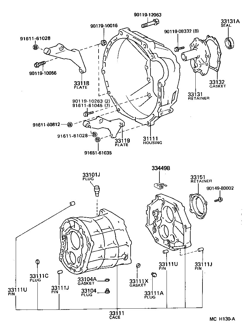 33101-28020 CASE, MANUAL TRANSMISSION product image