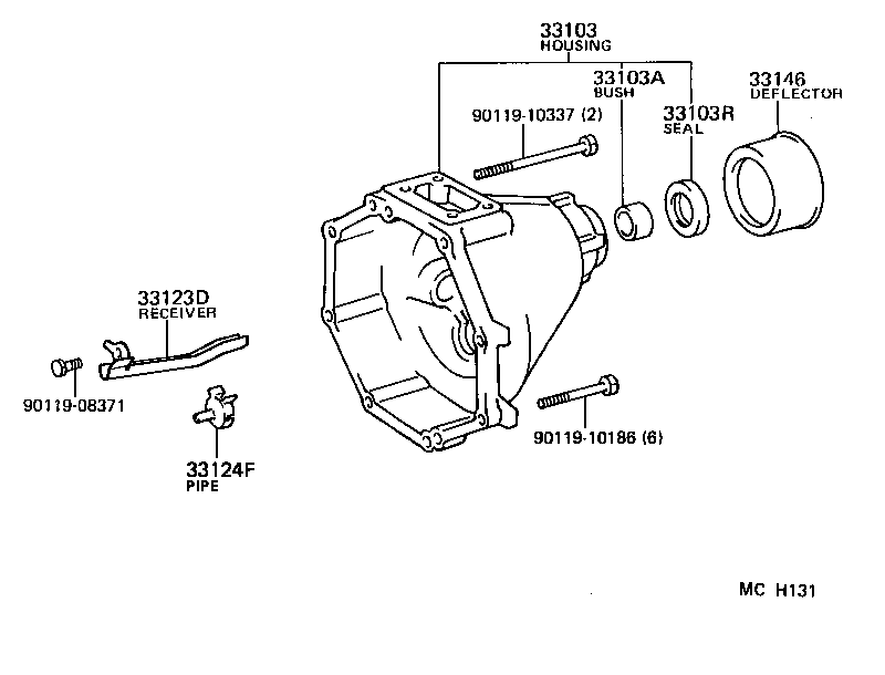 33124-28011 RECEIVER, CASE COVER OIL(MTM) product image