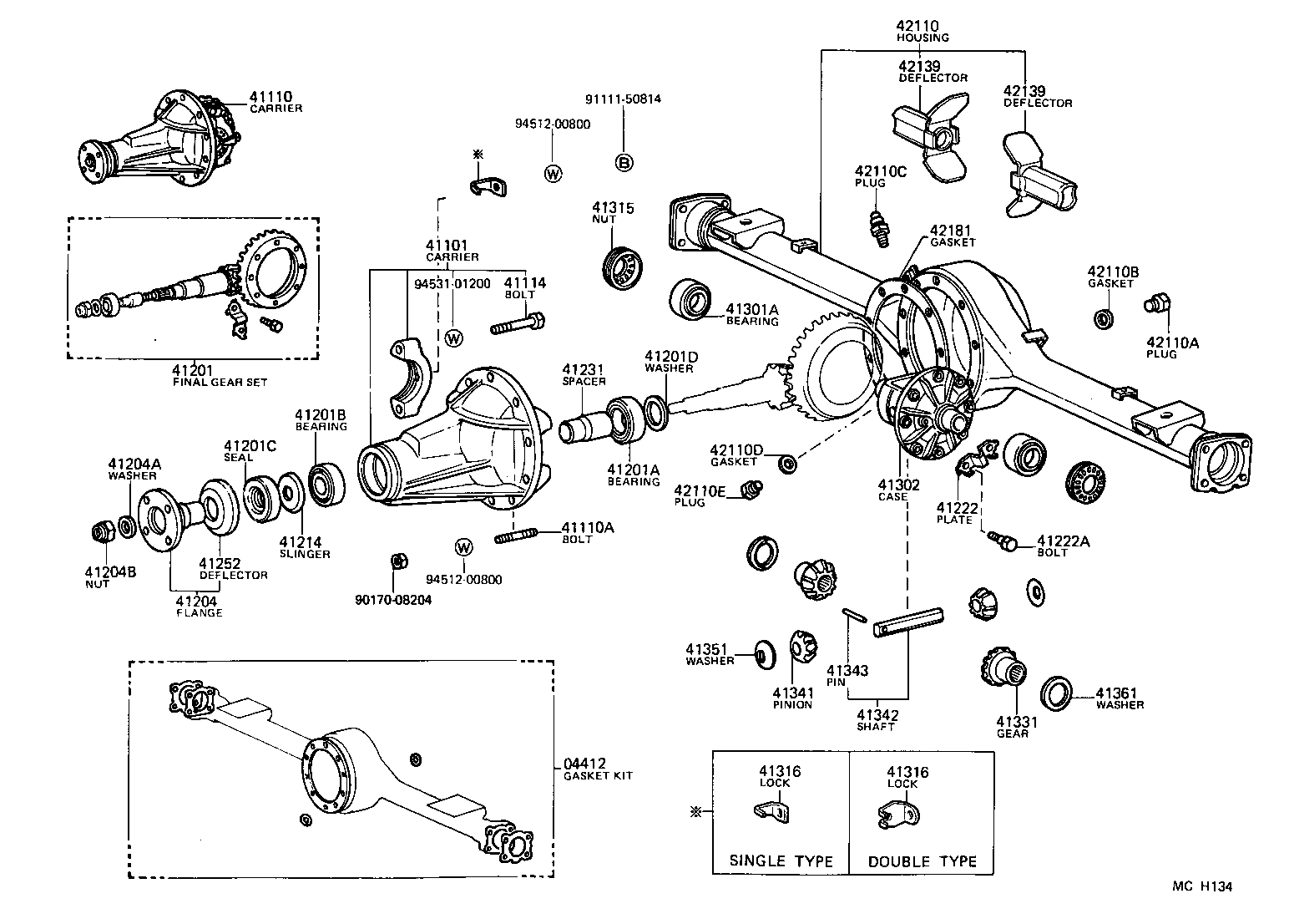 42110-27210 HOUSING ASSY, REAR AXLE product image