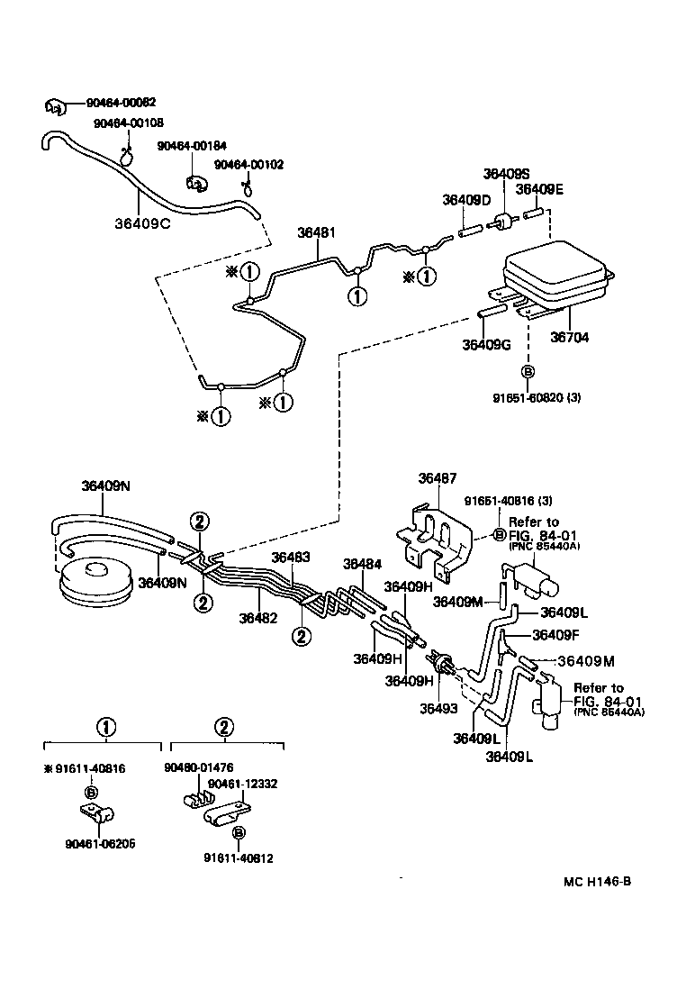 36484-27010 TUBE, FRONT DRIVE VACUUM, NO.4 product image