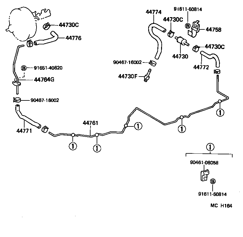 44610-27360 BOOSTER ASSY, BRAKE product image
