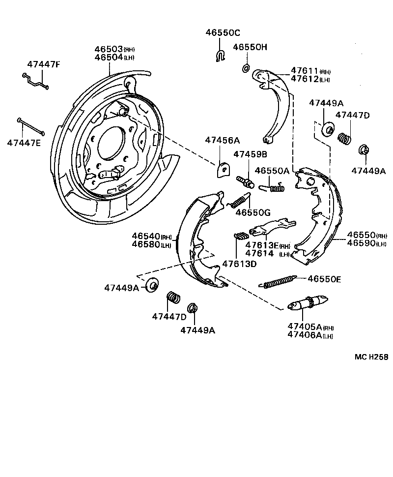 46458-22020 RETAINER, CABLE product image