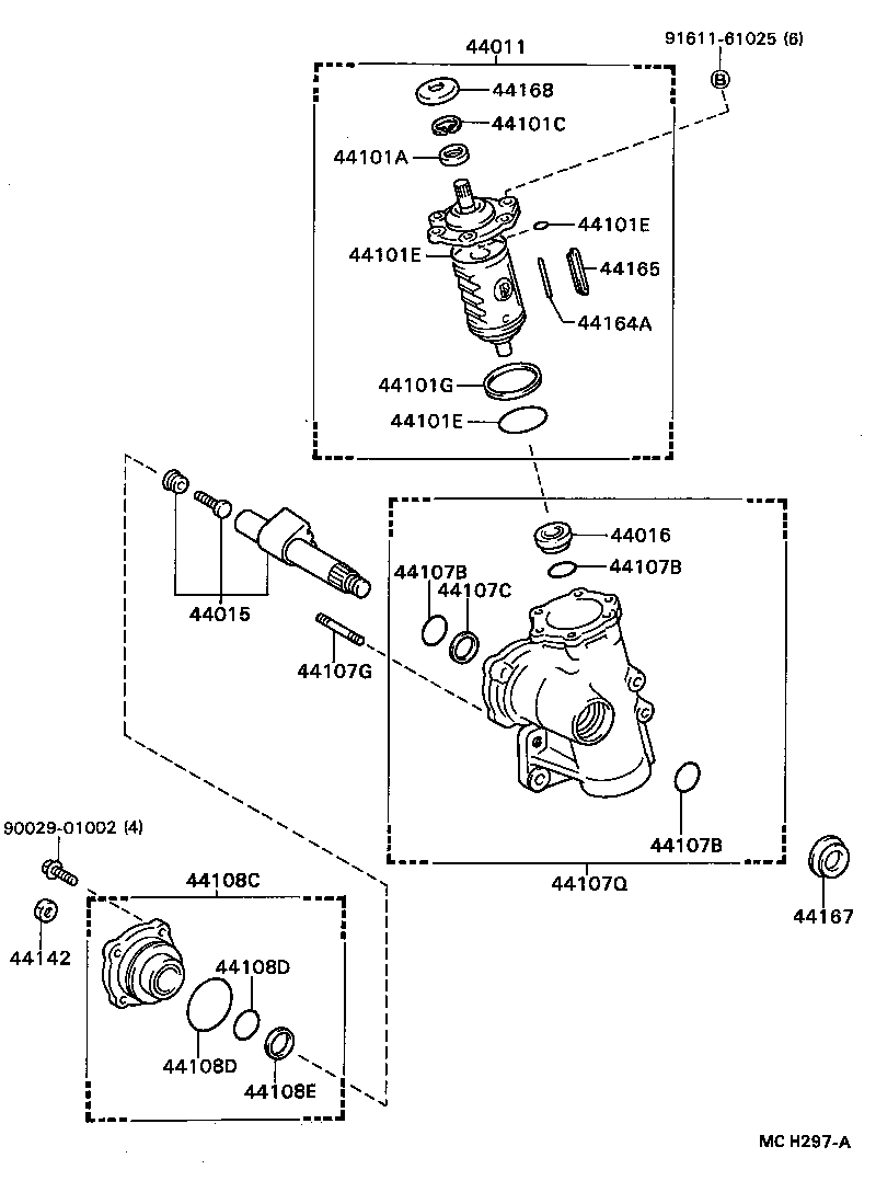 04445-25050 GASKET KIT, POWER STEERING GEAR(FOR RECIRCULATING BALL) product image