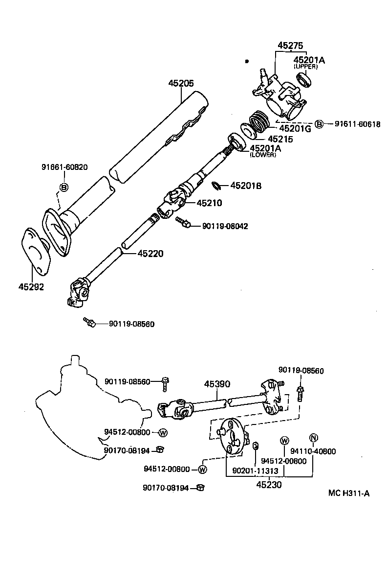 45286-27181-06 COVER, STEERING COLUMN product image