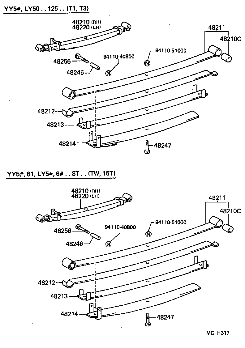 48416-25090 BRACKET, SPRING, NO.4 product image