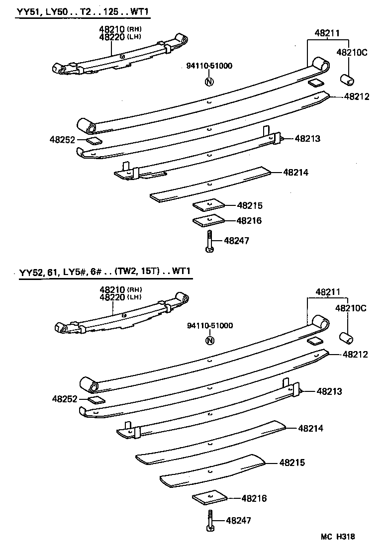 48416-25090 BRACKET, SPRING, NO.4 product image