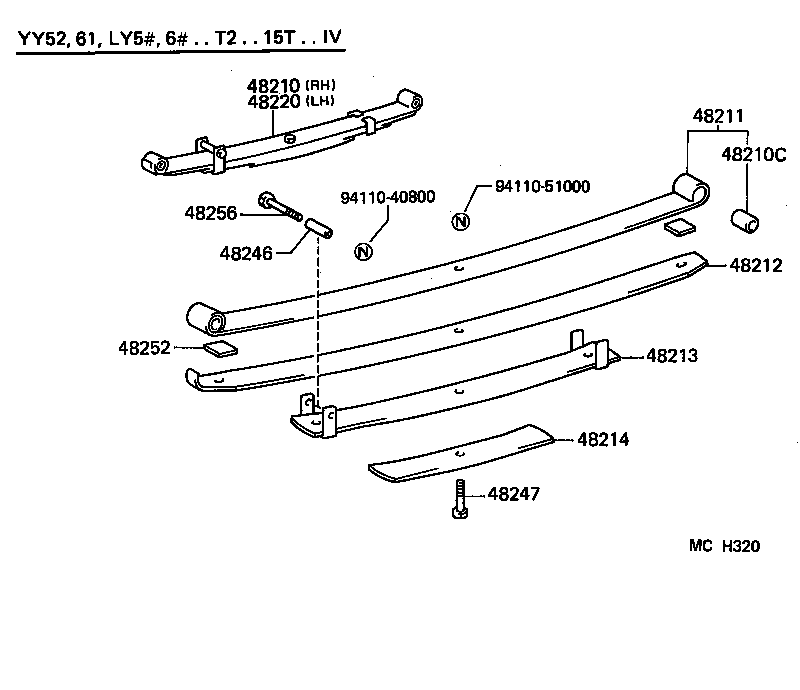 48416-25090 BRACKET, SPRING, NO.4 product image