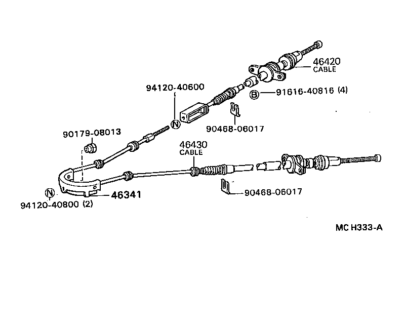 46243-22020-06 COVER, PARKING BRAKE LEVER product image