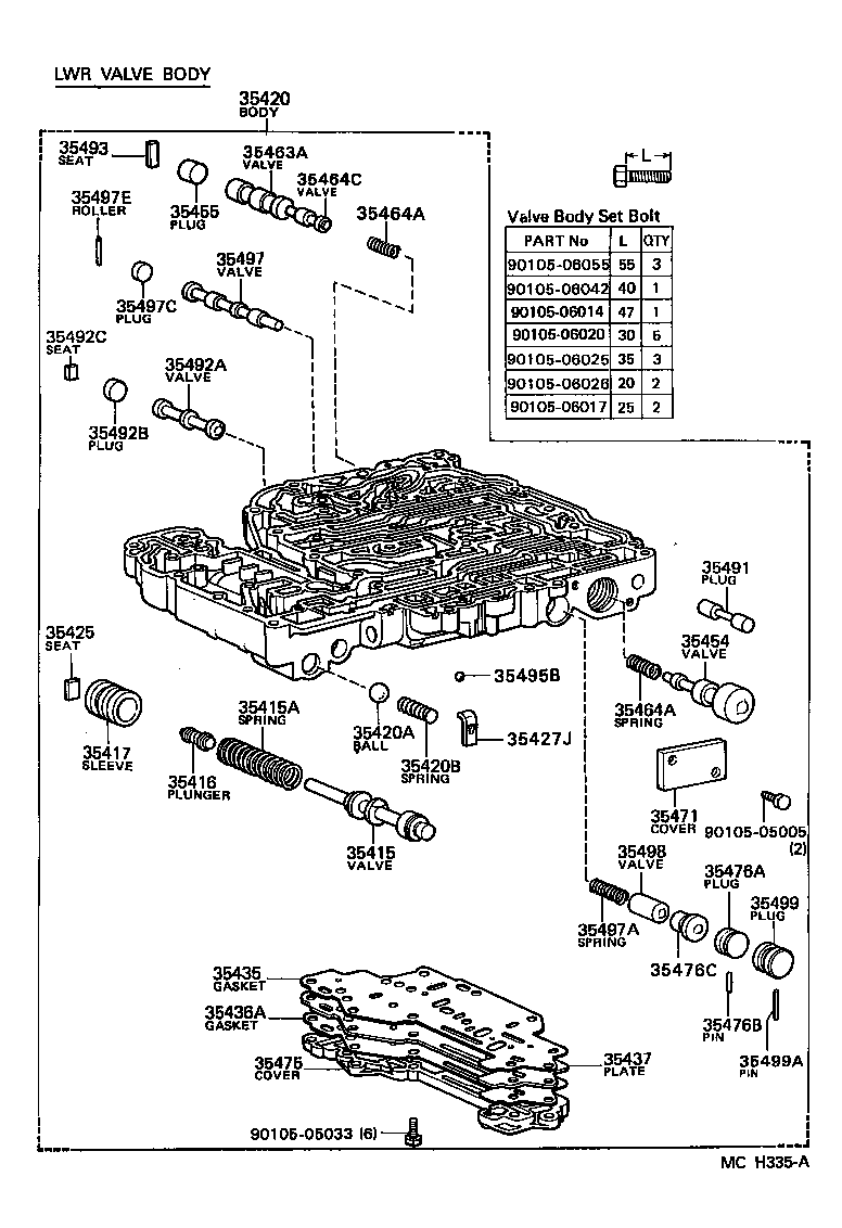 35420-22200 BODY ASSY, LOWER VALVE product image