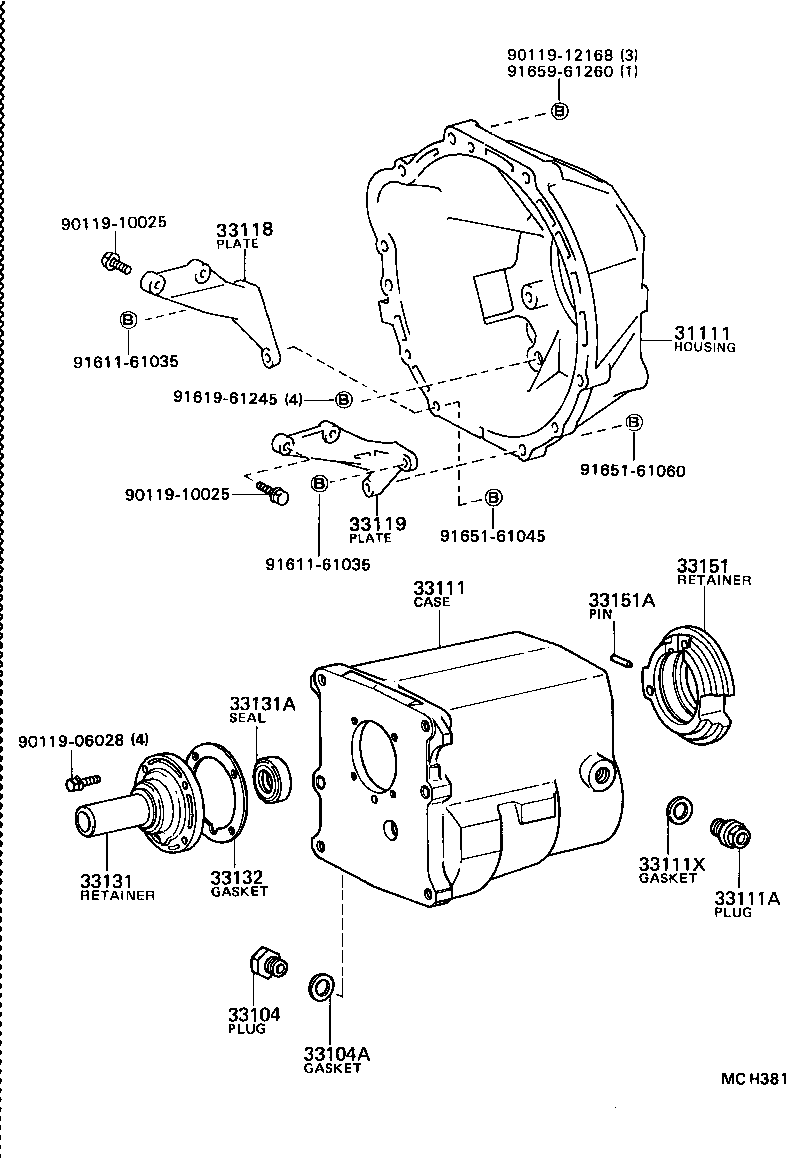 31111-28011 HOUSING, CLUTCH product image