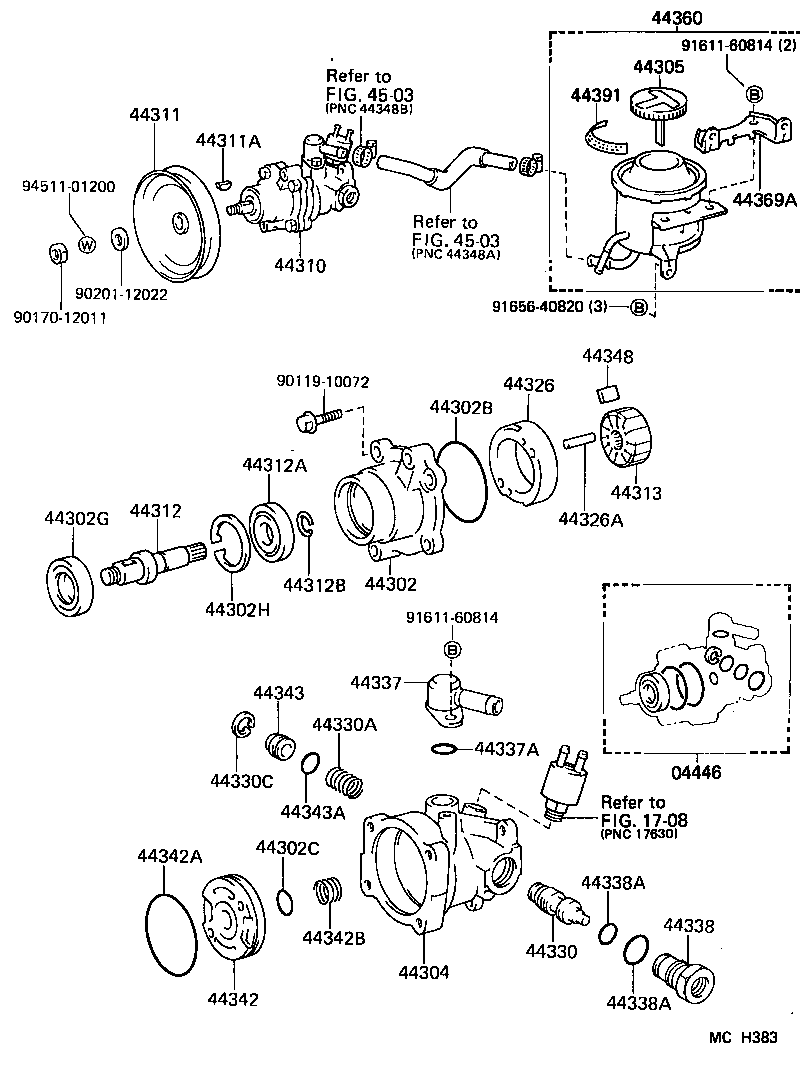44320-60130 PUMP ASSY, VANE product image